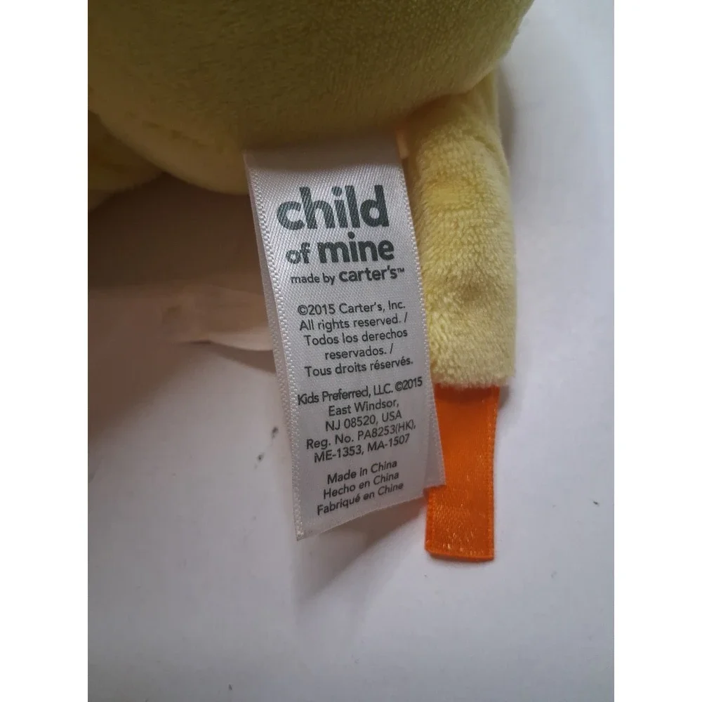 Carters Child of Mine Plush Yellow Orange Giraffe Baby Toy Wind Up Musical 2015